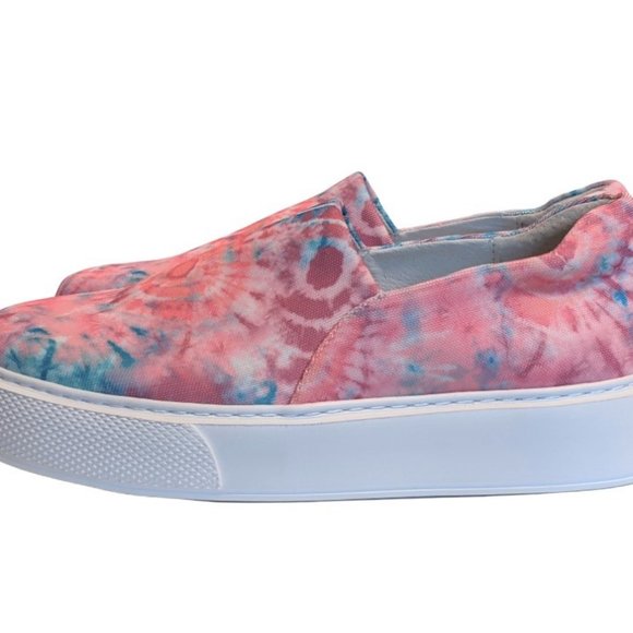 J-Slides Dusty Women's Pink & Blue Tie-Dye  Slip-on Sneaker Size 8.5 New w/o Box - Picture 8 of 14